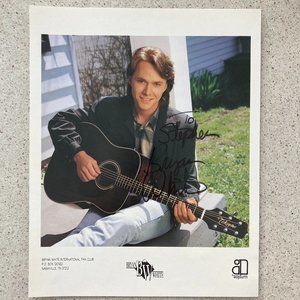 Bryan White Signed / Inscribed Photo 8”x10” Country Singer Songs Look at Me Now